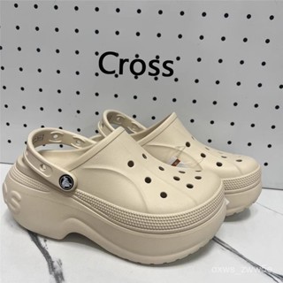 🔥cross貝拉厚底增高洞洞鞋女鞋雲朵耐磨透氣防滑夏季包頭拖鞋