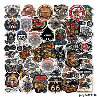 【免運】50張入 哈雷機車 Harley-Davidson 哈雷摩托 防水貼紙 行李箱貼紙 機車貼紙 筆電貼紙 塗鴉貼紙