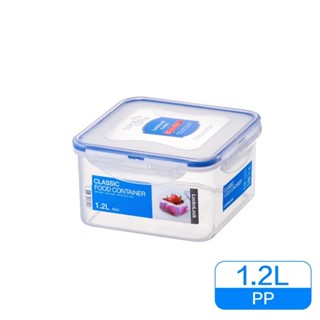 【聖寶】樂扣樂扣 Lock&Lock 耐熱微波PP保鮮盒-正方形(HPL822D) 1.2L/155x155x87mm