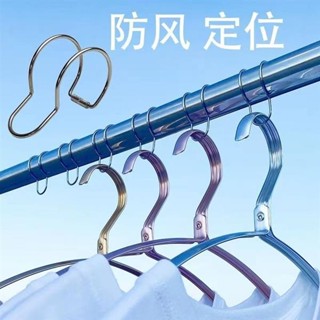 【限時優惠】免運 不銹鋼防風扣免拆管室外陽臺晾衣架圓管固定扣防滑防掉落夾勾