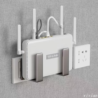 🔥臺灣發貨🔥放置架wifi置物架固定器墻上貼支架機頂盒免打孔收納盒支架
