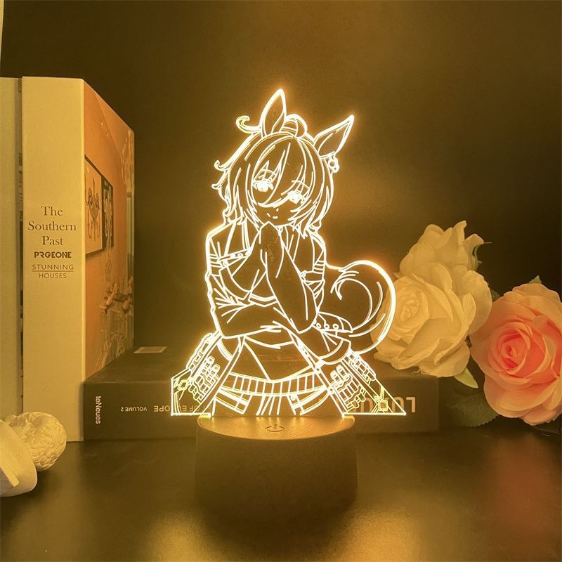 桃園出貨 賽馬娘 小夜燈 賽馬娘 週邊 賽馬娘 led小夜燈 usb小夜燈賽馬娘愛麗速子無聲鈴鹿韆明代錶人物手辦房間臥室