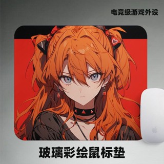 【限時免運】EVA二次元動漫卡通光伏玻璃滑鼠墊FPS電競遊戲辦公桌墊 滑鼠墊 超大滑鼠墊 電競滑鼠墊 滑鼠墊 玻璃滑鼠墊
