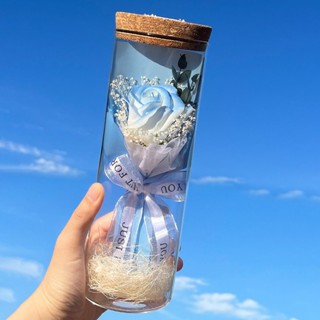 ✨限時搶購☜桃園出貨✨情人節幹花生日送女友媽媽禮物玻璃罩向日葵永生花擺件玫瑰花花束