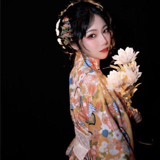 優質版 神明少女和服 日本 和服 浴衣 傳統 和服女正裝傳統日本改良日係和風 花火大會 神社祈福神明少女和服改良和風浴衣