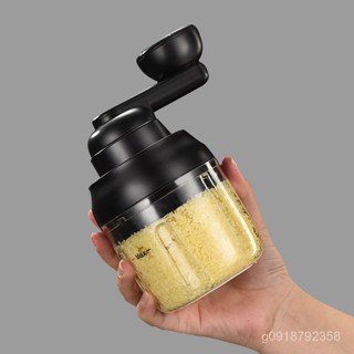 臺灣出貨 手搖蒜泥神器絞肉機小型家用手動蒜蓉電動攪打搗拉切絞蒜末粉碎機 5WPW