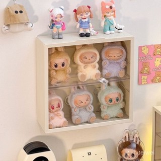 甄選好物🐑labubu展示盒 公仔收納盒 泡泡瑪特 防塵 壁掛收納盒 場景展示盒 防塵櫃 收納盒 展示盒labubu坐坐