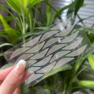 蕾絲遇水即粘雙眼皮貼隱形無痕鏤空透氣腫泡眼美目貼單眼皮化妝【蕭妞實業】