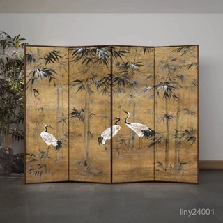 「森活良品」免運😊美式日式屏風隔斷客廳複古做舊辦公室臥室折疊移動家用簡易小戶型
