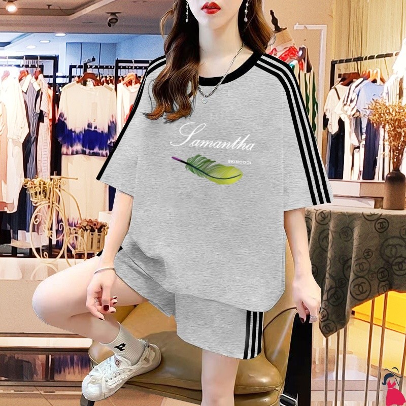 現貨 韓版衣服 套裝衣服 多件式穿搭 氣質兩件套 時尚一整套 潮流兩件套 韓式穿搭 韓係女裝 大尺碼運動套裝 休閒套裝女