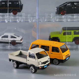 ⚡臺灣精選⚡ 閤金小汽車滑行小卡車亞克力盒裝麵包車模型兒童玩具車男孩奔馳車2504 KIFH