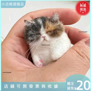 ◆臺灣爆款◆貓咪模擬動物手工材料包情侶卡通玩偶禮物111