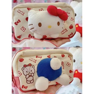 可愛筆袋 大容量筆袋 Hello Kitty筆袋ins日系可愛少女心高顏值大容量學生化妝包收納袋 文具收納袋 鉛筆袋