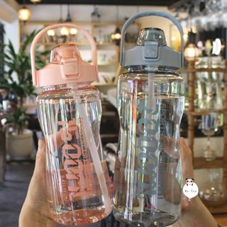 Only✨✨1500ML/2000ML大容量吸管水杯 隨行杯 冷水杯 塑膠水杯 運動水杯 咖啡杯 環保杯 冷水瓶 交換禮