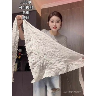 ALICE's CHOice 【店鋪熱銷】不規則三角巾疊穿蕾絲刺繡屁簾女款2025新款今年流行爆款半身裙 PKWL