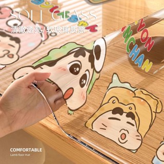 桌墊 防水防油 餐墊💕【6949人收藏】透明書桌墊卡通書桌學生學習專用電腦桌墊桌布防油防水防燙軟玻璃
