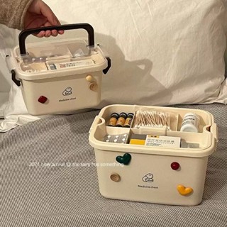 翻蓋式收納盒 小藥箱家庭裝醫藥箱家用藥物收納盒大容量藥品宿捨急救箱醫療箱 TV10