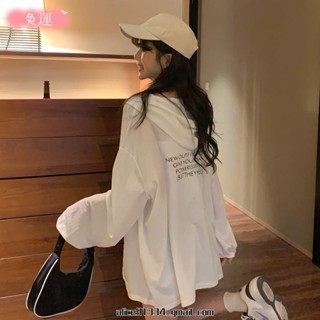 桃園發貨✨【特大尺碼M-5XL 35-100kg】冰絲冷鋒衣防曬衣女外穿夏季新款連帽防紫外線寬鬆百搭薄款外套ins