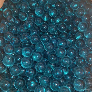 【桃園有貨/可開發票 】16七彩玻璃彈珠古蘭透明造景裝飾玻璃彩色無孔藍色玻璃球圓形 XH05