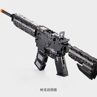 新款 相容樂高拼裝積木槍M4A1吃雞玩具槍可發射子彈98K狙擊槍加特林AWM禮物武器坦克飛機