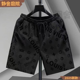 【新貨】短褲男 植絨立體字母 韓版休閒 男士五分褲