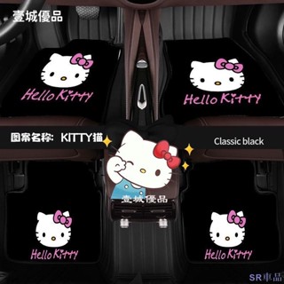 促銷新店😛多啦A夢 hello kitty 汽車腳墊卡通單片腳踏墊通用易清洗防滑地毯地墊車墊子四季絨面