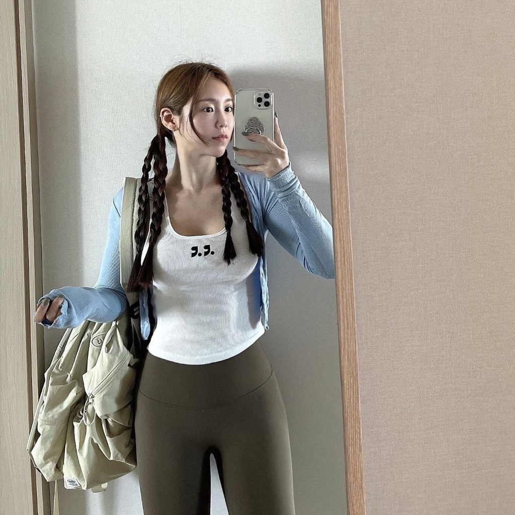 韓國jennie衕款REST AND RECREATION性感百搭短款RR背心女夏