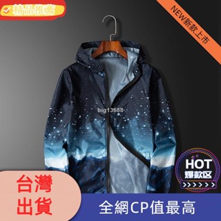 ♀✳[S-7XL]防曬衣男外套 超薄透氣冰絲夏季男士釣魚防曬服男 男學生皮膚風衣外套 男生小外套外套 大尺碼外套
