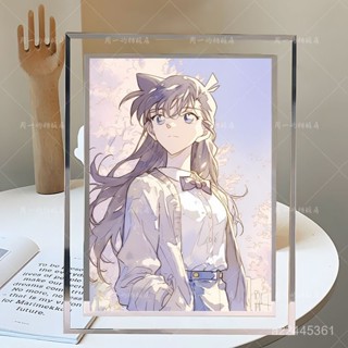 🎀臺灣熱賣🎀【店鋪熱銷】毛利蘭名偵探柯南週邊擺件水晶玻璃相框臥室桌麵立式擺臺送朋友