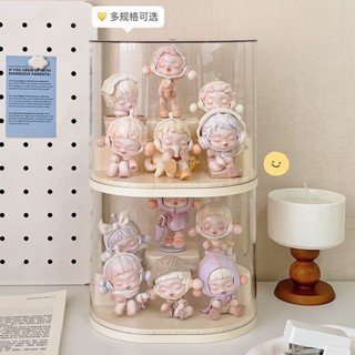 幸運星☆盲盒收納展示架亞克力透明桌麵防塵手辦擺件展示櫃泡泡瑪特展示盒居家 收納神器