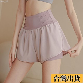 臺灣限時低價（免運）防走光運動短褲女顯瘦透氣跑步瑜伽訓練馬拉松健身褲三分褲夏
