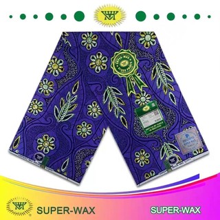 wax fabric african super wax cotton非洲純棉柔軟超級臘染花布