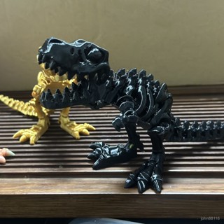 🔥桃園出貨🔥【30天熱銷1957件】3d列印恐龍全身可動手辦動物玩具男生小朋友地攤爆款三角恐龍