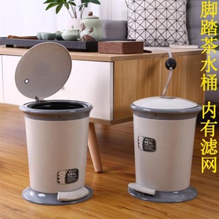 ❤限時折扣❤免運 茶桶茶渣桶 塑膠廢水桶 功夫茶具配件 茶臺垃圾桶 茶盤排水桶 小茶水桶