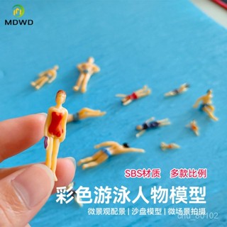 臺灣熱銷 微景觀模型泳裝小人 DIY手工建築材料迷你沙盤人物模型屋模擬00