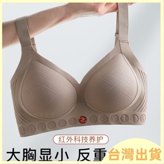 【臺灣出貨】M-4XL無痕集中爆乳內衣裸感無痕立體胸罩科技果凍高彈美背收副乳無鋼圈內衣淺薄透氣