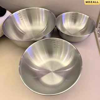 【家の好貨】不鏽鋼碗 316 不鏽鋼碗 隔熱碗 不銹鋼家居料理盆碗帶刻度打蛋和麵沙拉涼拌水果烘焙食物收納碗