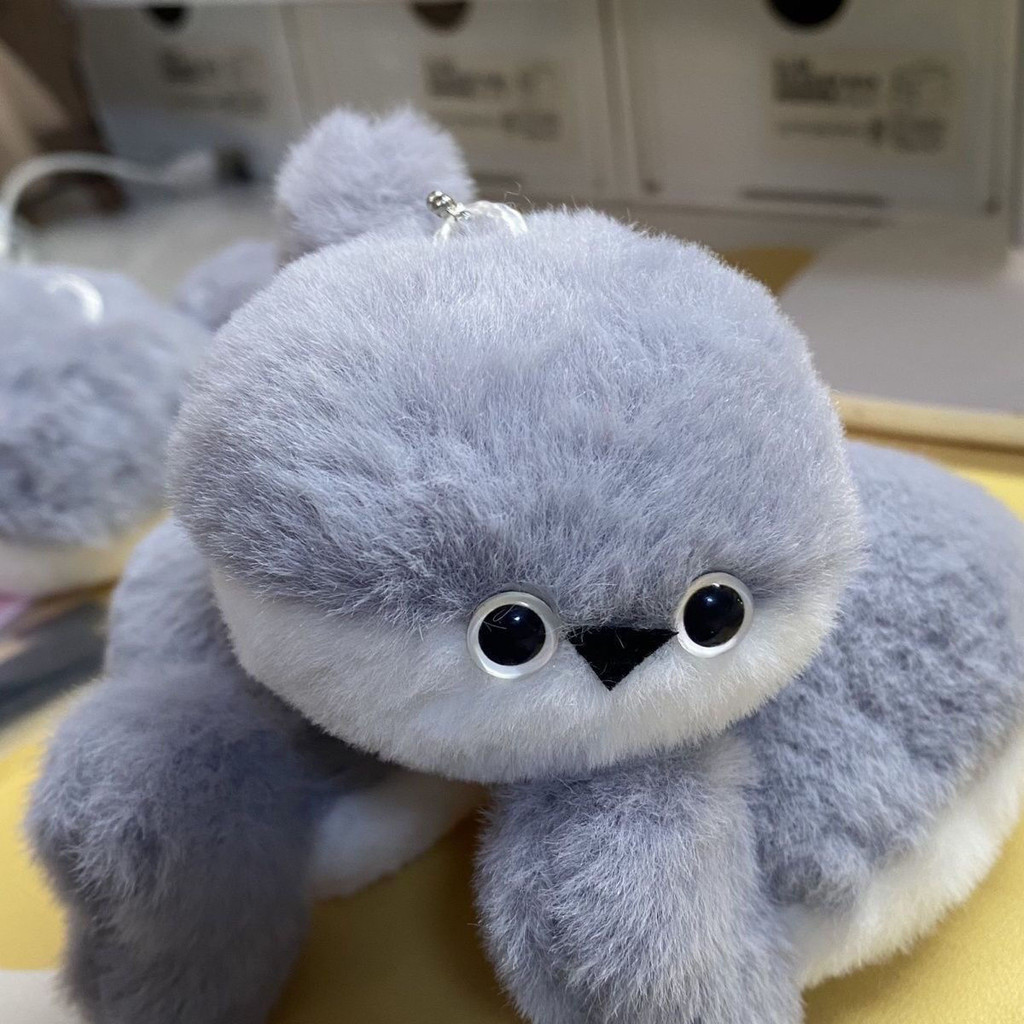 桃園💓出貨可愛毛絨玩偶扁扁魚玩偶毛絨玩具娃娃生日禮物公仔鑰匙扣女生掛件427