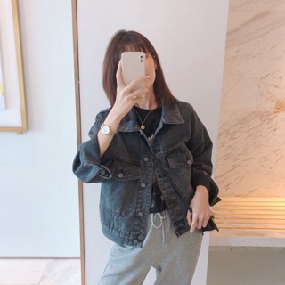 Good✨牛仔外套女2025春秋百搭減齡寬鬆韓版小個子牛仔衣短款夾克ins潮