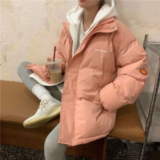 Good✨韓版ins學生新款棉服女2025冬季寬鬆加厚休閒連帽假兩件棉衣外套