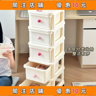 下殺 抽屜式多層移動小推車客廳零食玩具置物架落地臥室儲物架收納#cocopig2000