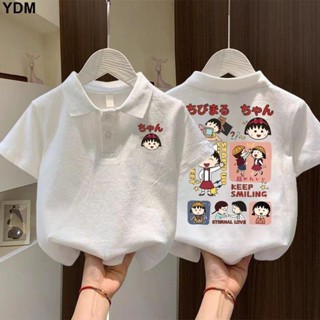 YDM 女童短袖T恤夏季2025新款兒童洋氣時髦夏裝中小童純棉POLO衫上衣