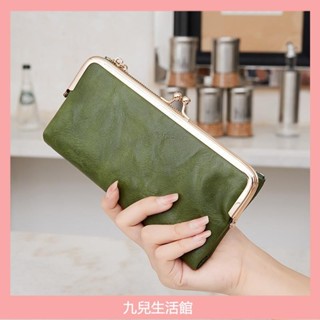 【】新款復古真皮錢包 長皮夾 長夾 女 皮夾女長夾 女用長夾 卡包 小皮夾 女長夾 卡片包 信用卡夾 手拿包 共8色