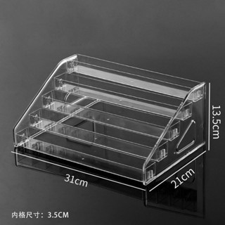 Ulove🌸化妝品收納盒 透明收納盒 美妝收納盒 置物架 階梯式小酒架亞克力迷你進口洋酒展示架酒櫃分層力嬌朗姆酒收藏架