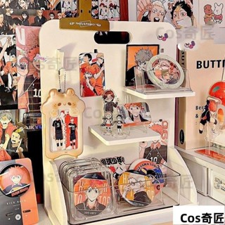 桌面收納架 穀子收納 公仔娃娃展示架 周邊展示架 桌上收納 收納盒 ns風純色簡約洞洞板 高顏值多層大容333