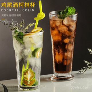 🔥優選熱賣🔥加厚柯林杯直布羅陀杯八角杯創意餐廳檸檬茶杯ins玻璃水杯冷飲杯玻璃杯 創意杯 水杯