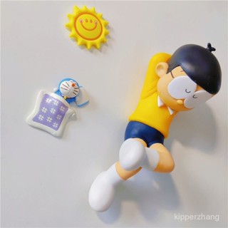 冰箱貼 小廢物 日本 旅行 磁吸 磁鐵 紀念品 小物 清新可愛哆啦A夢大雄冰箱貼機器貓磁貼日本個性創意3D立體卡通裝飾磁