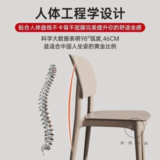 【琪琪優品專營店】塑膠椅子家用加厚北歐餐廳靠背椅餐桌商用餐椅現代簡約休閒舒適椅