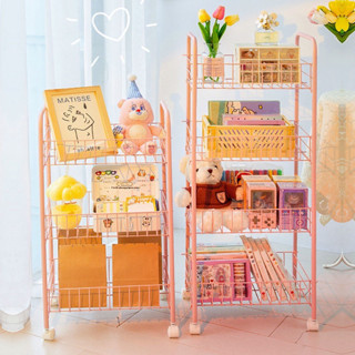 🏘居家用品🏘【3.2萬人好評】小推車置物架床頭落地臥室書架宿舍好物出租屋神器房間零食收納架