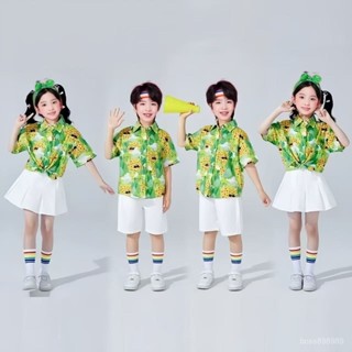 【臺灣發貨】六一兒童閤唱小學生演出服套裝啦啦隊錶演幼兒園班服運動會服裝